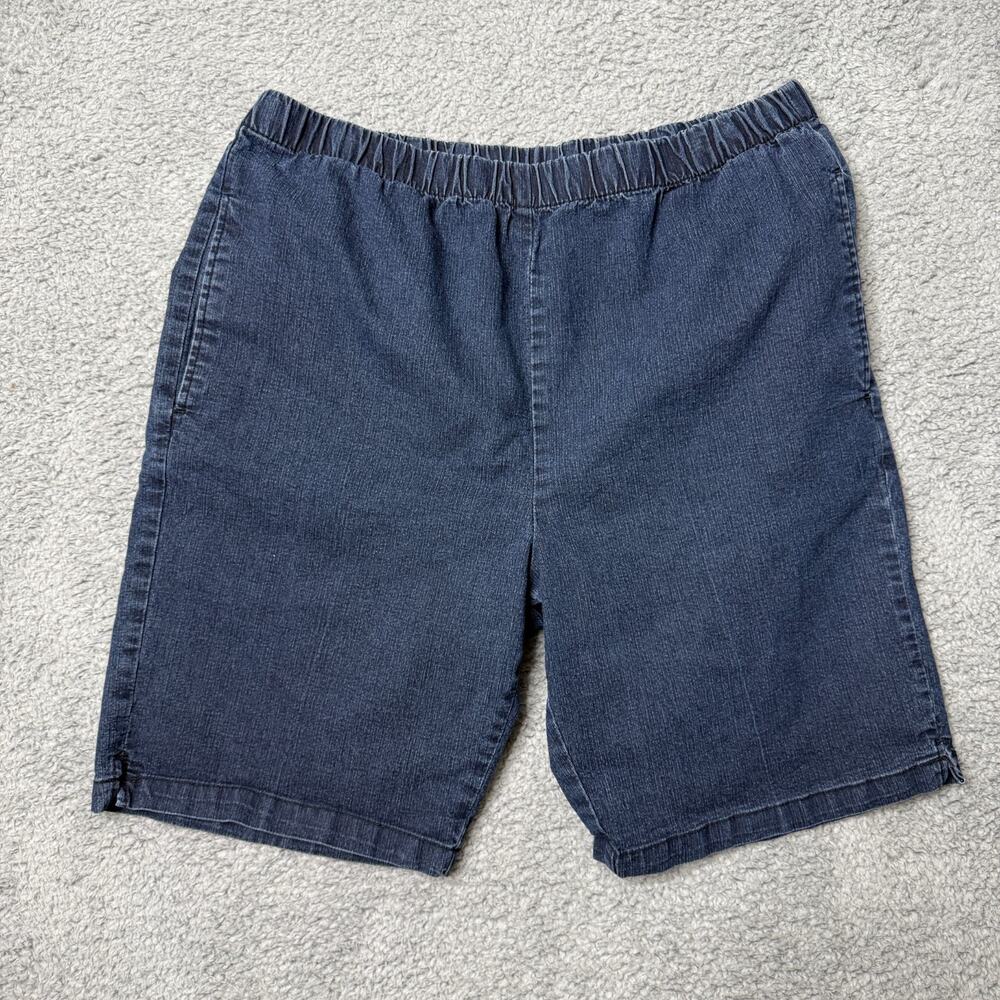 Vintage Hawaiian Flavor Short Size 2XL Blue Stretch Waist Dark Wash